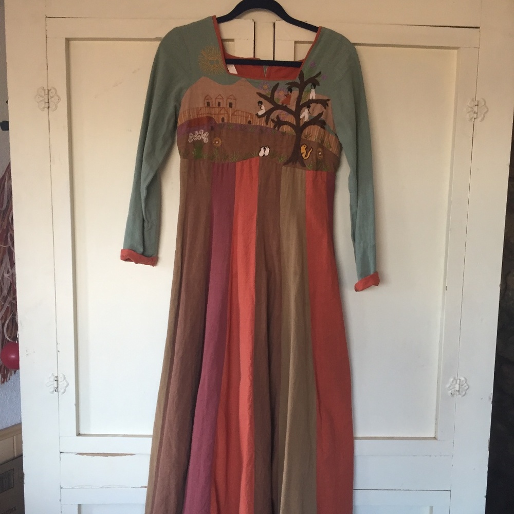Artist made festival dress, Sz 8-10